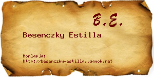Besenczky Estilla névjegykártya